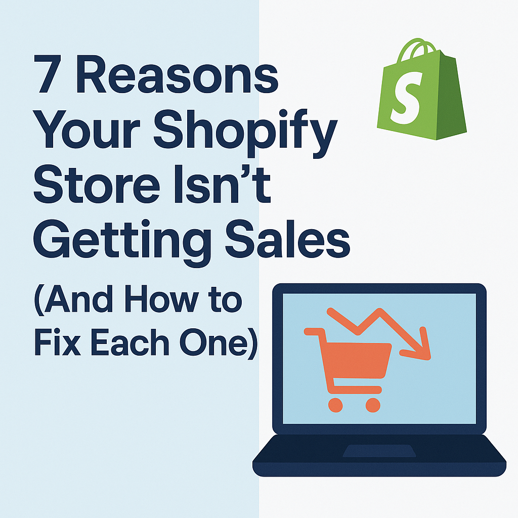 7 Reasons Your Shopify Store Isn’t Getting Sales (And How to Fix Each One)